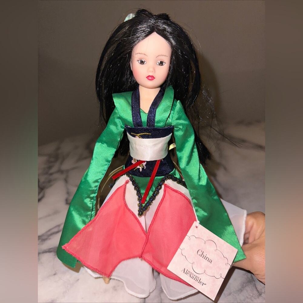 Madame Alexander Asian Doll in Green, Black, White, Pink